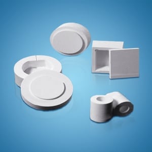 Custom-shaped nano microporous insulation parts